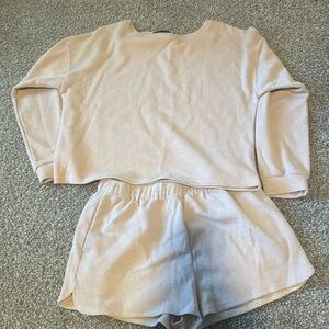 Light pink matching waffle set